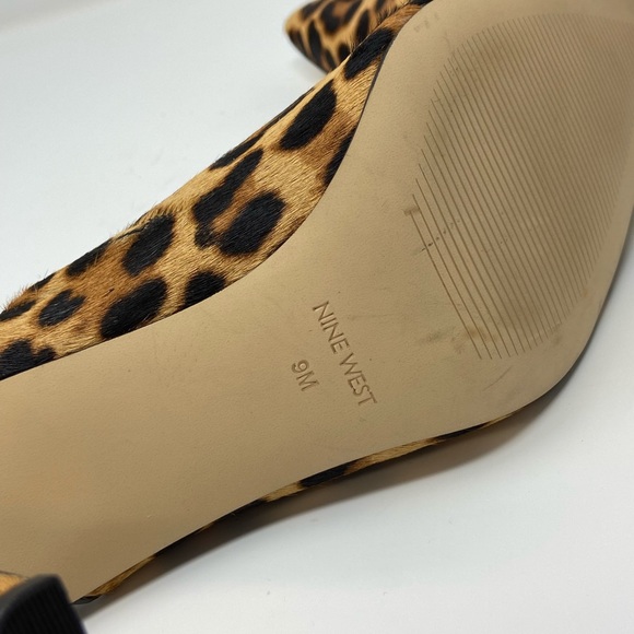 NEW Nine West Leopard Mules Size 9 - Picture 5 of 5